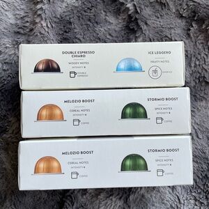 NEW Nespresso Coffee Vertuo Pods Sample pack Set of 3